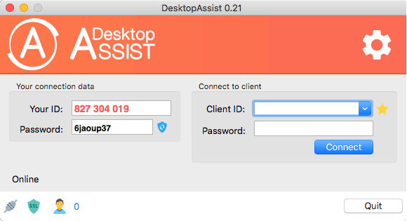 DesktopAssist macOS screenshot