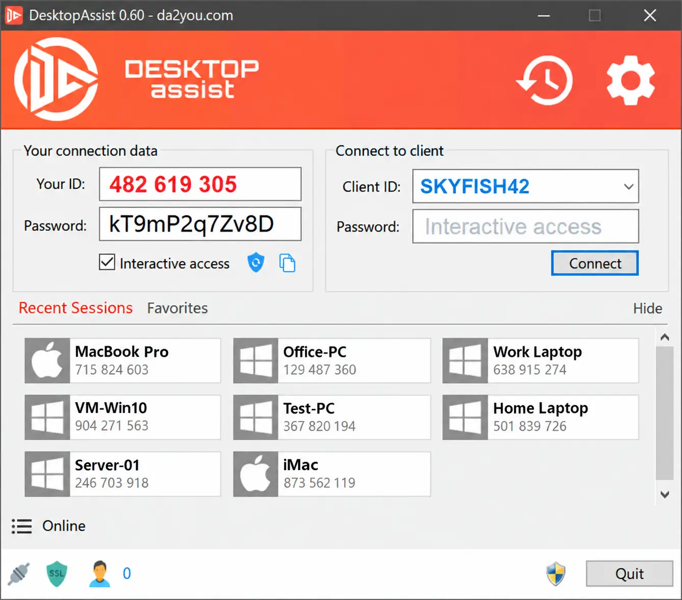 DesktopAssist na Windows